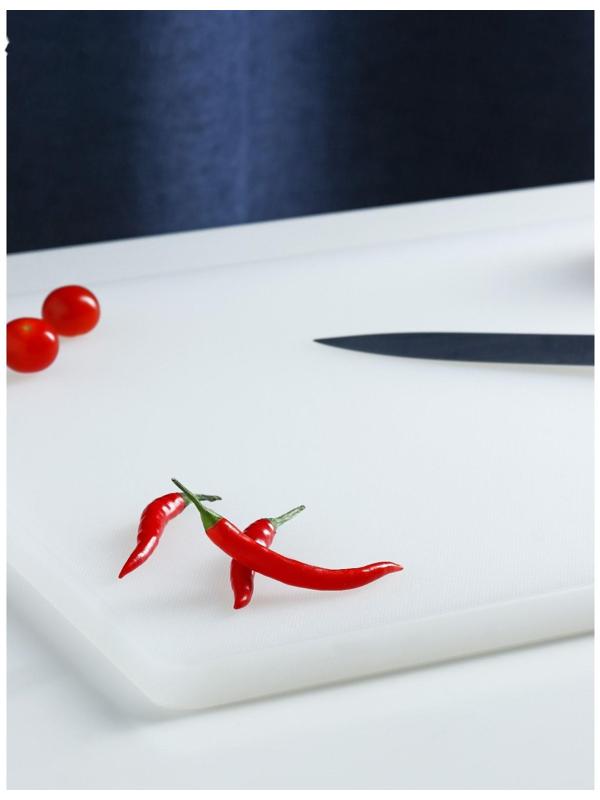 Доска профессиональная разделочная, 60×40 см, толщина 1,8 см, цвет белый