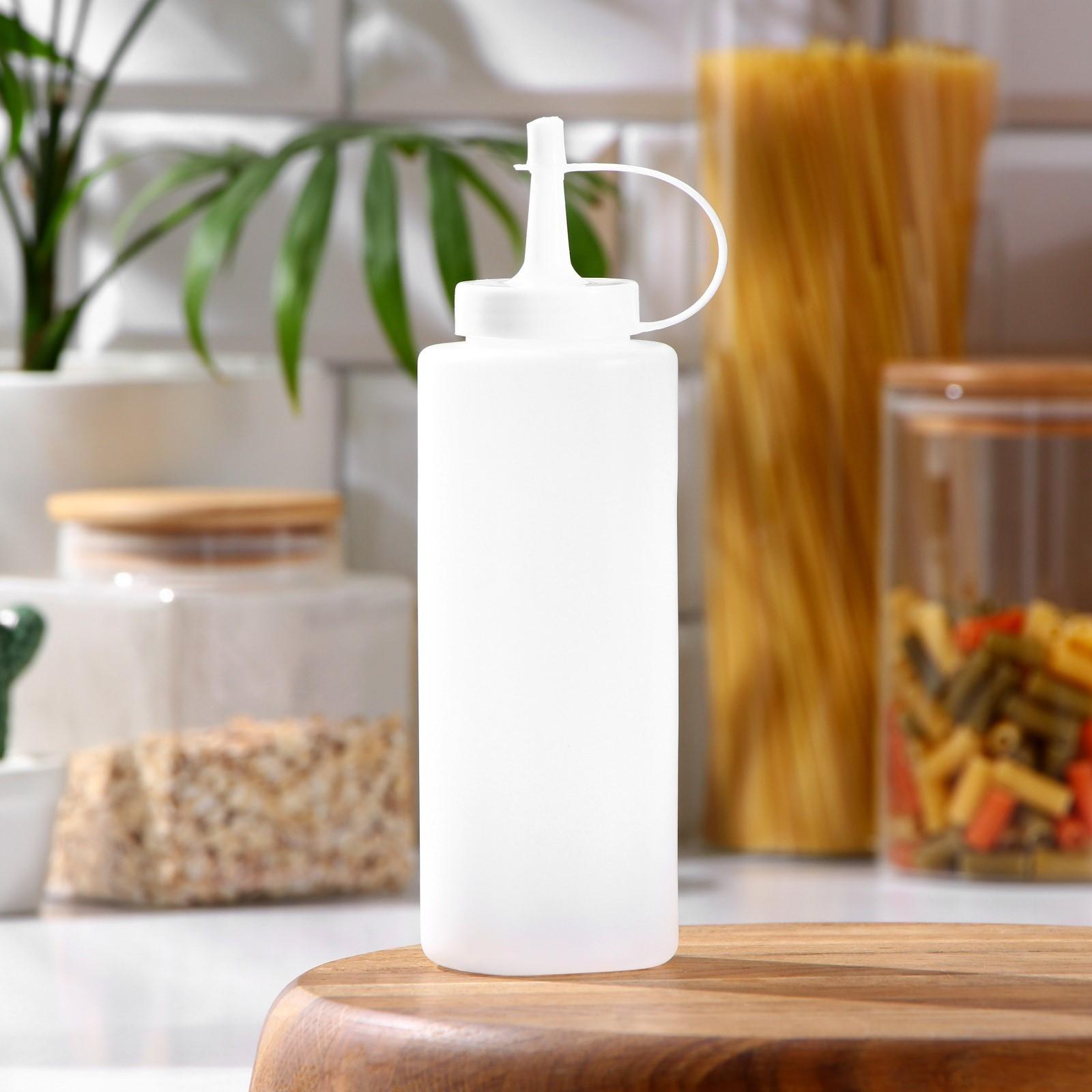 Ёмкость для соуса, 300 мл, 6×19 см, цвет белый