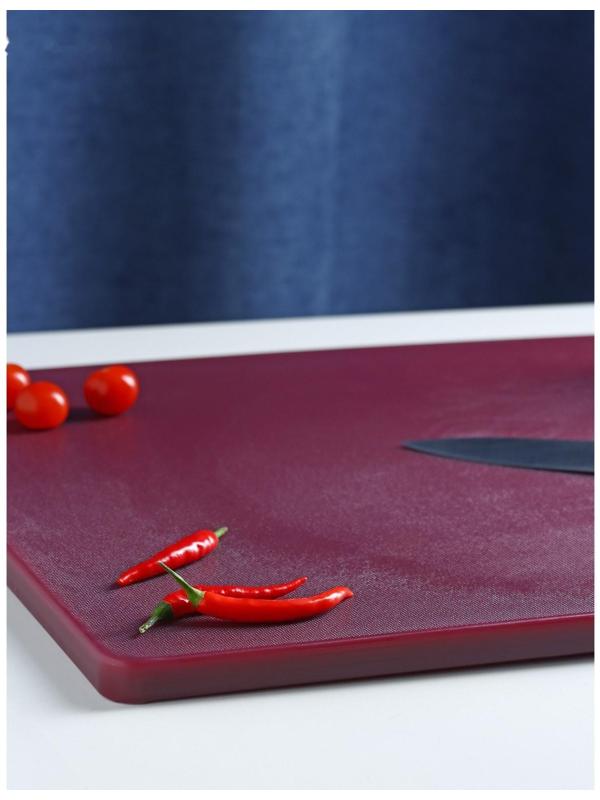 Доска профессиональная разделочная, 60×40 см, толщина 1,8 см, цвет коричневый