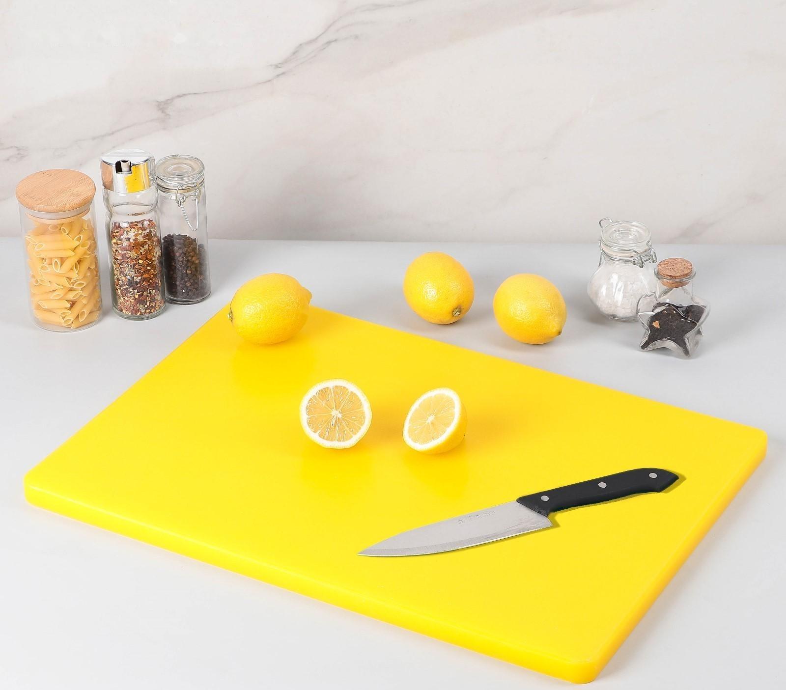 Доска профессиональная разделочная 60×40 см, цвет жёлтый