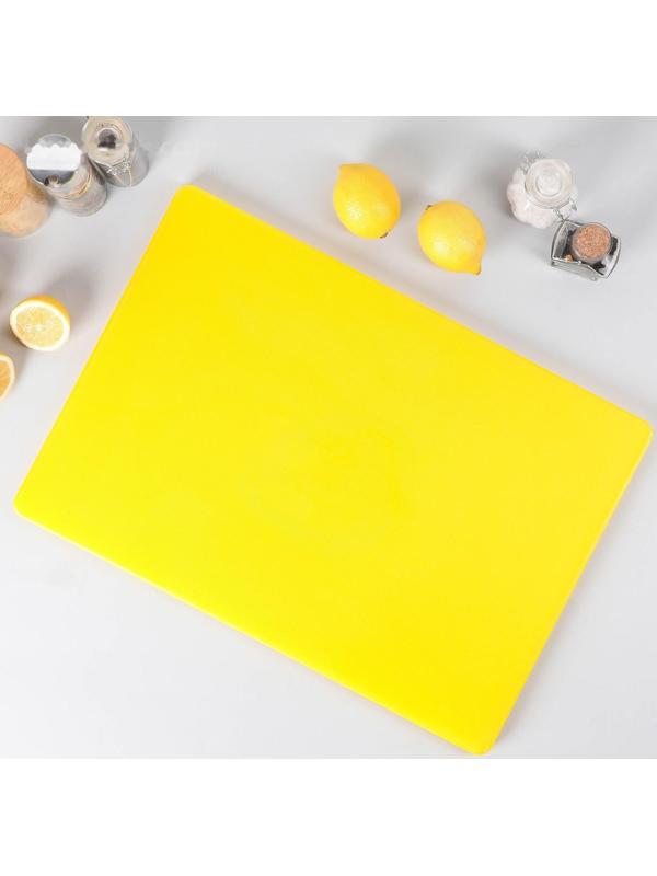 Доска профессиональная разделочная 60×40 см, цвет жёлтый