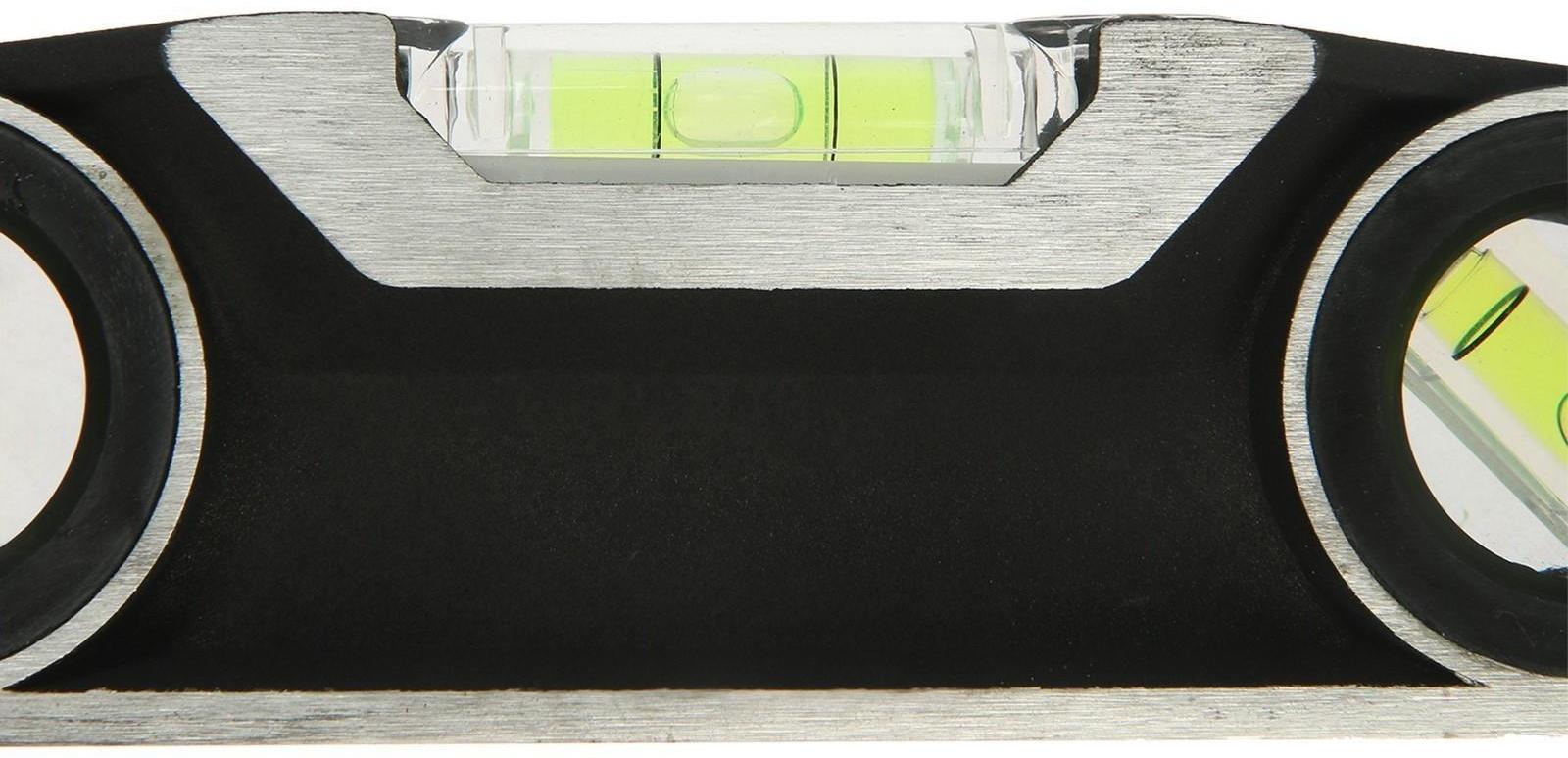 Уровень алюминиевый трапециевидный ТУНДРА PRO, фрезерованный, 3 глазка, 600 мм