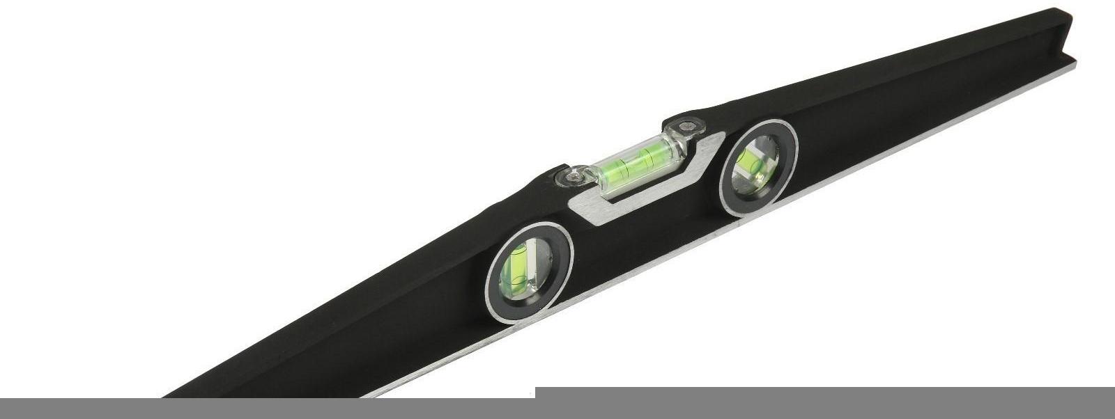 Уровень алюминиевый трапециевидный ТУНДРА PRO, фрезерованный, 3 глазка, 600 мм