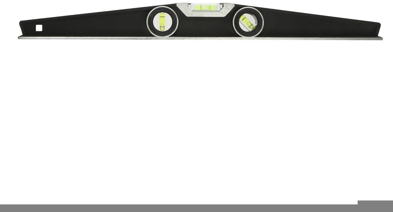 Уровень алюминиевый трапециевидный ТУНДРА PRO, фрезерованный, 3 глазка, 600 мм