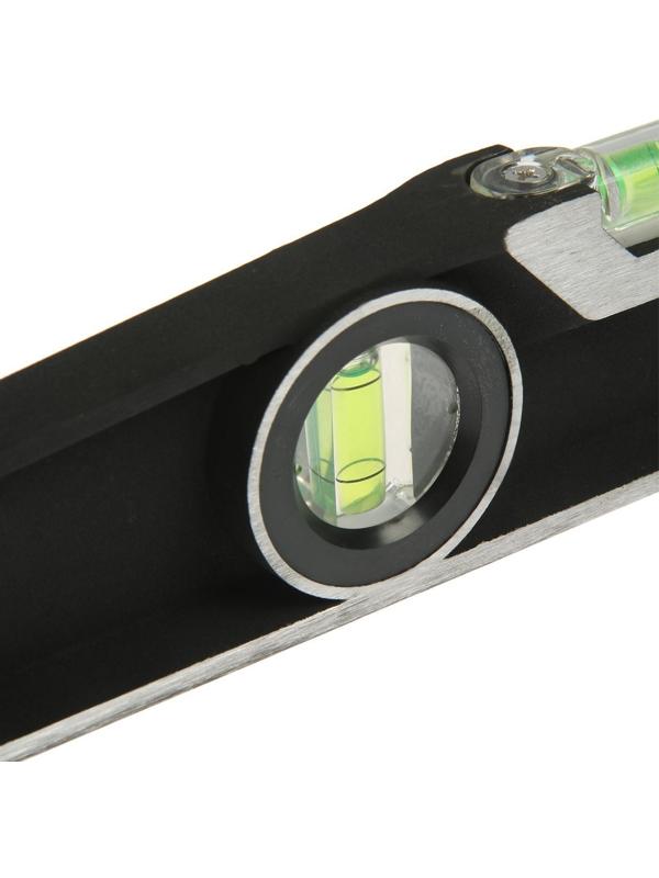 Уровень алюминиевый трапециевидный ТУНДРА PRO, фрезерованный, 3 глазка, 600 мм