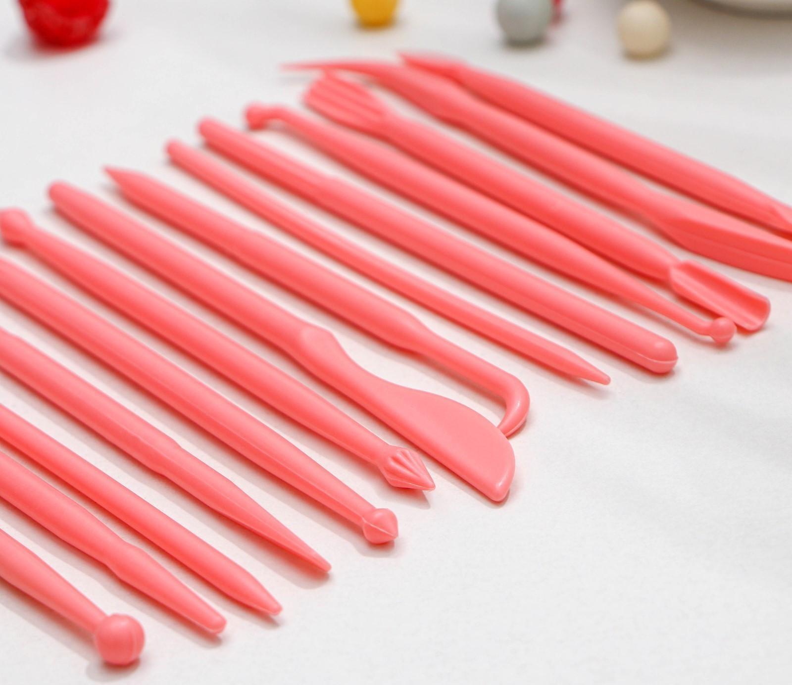 Набор для моделирования кондитерских украшений Доляна, 14 шт, 12×0,5 см, цвет МИКС