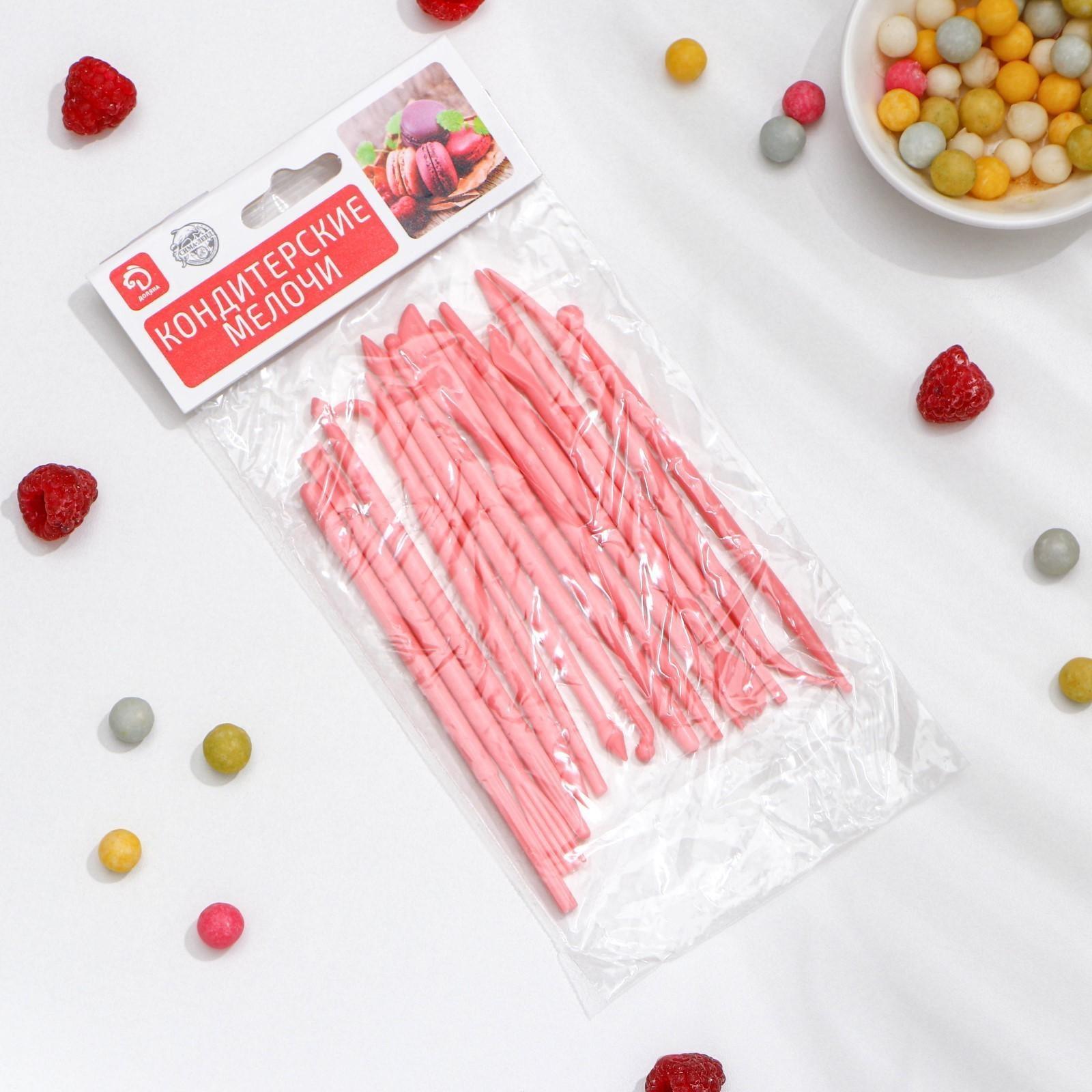 Набор для моделирования кондитерских украшений Доляна, 14 шт, 12×0,5 см, цвет МИКС