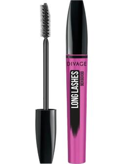 Тушь для ресниц Divage 90x60x90 Longlashes № 7501 удлиняющая, черная, 10 мл