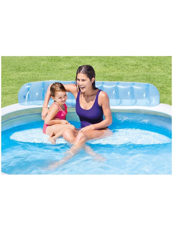 Бассейн надувной с подголовником, 229 х 218 х 79 см, от 3 лет, 57190NP INTEX
