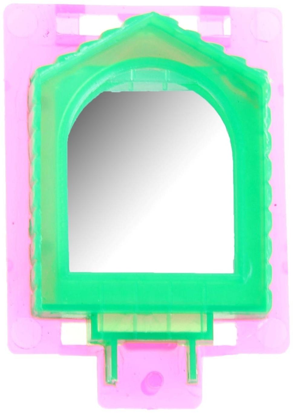 Игрушка для птиц зеркало микс цветов