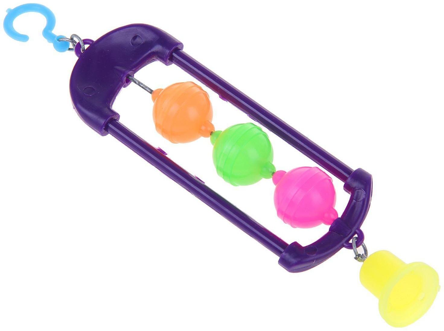 Игрушка для птиц светофор   микс цветов