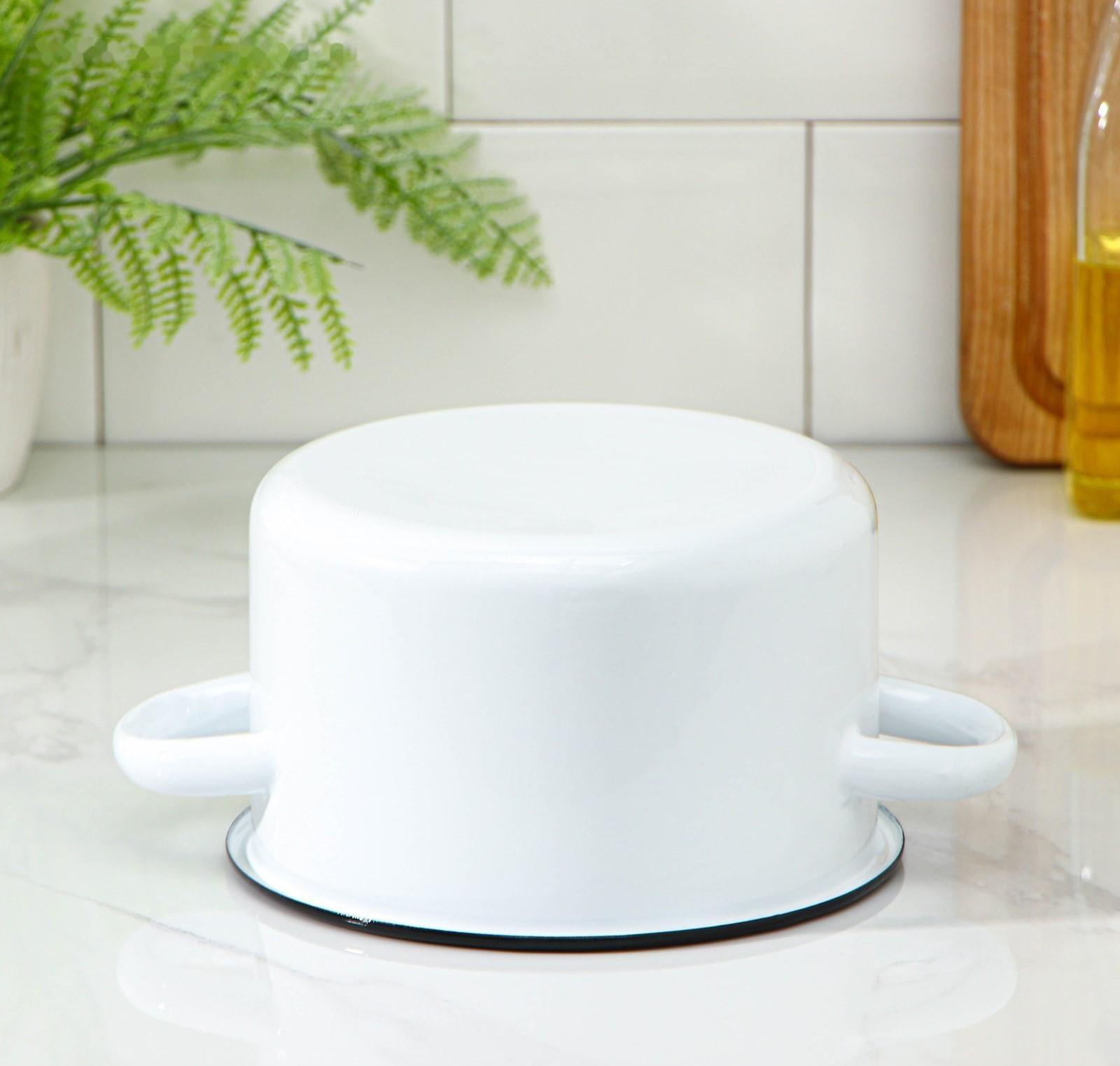 Кастрюля, 1,5 л, металлическая крышка, индукция, цвет МИКС