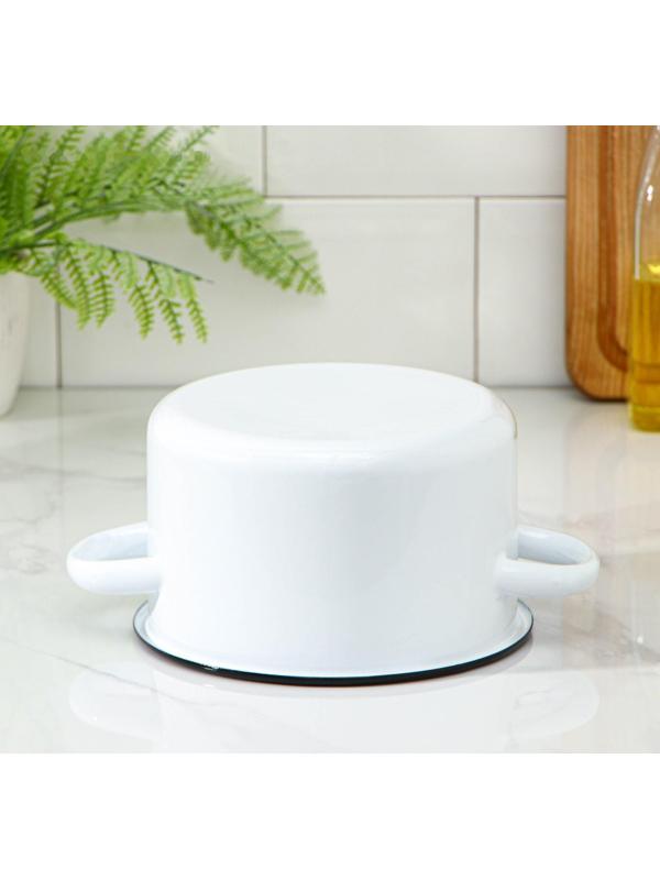 Кастрюля, 1,5 л, металлическая крышка, индукция, цвет МИКС