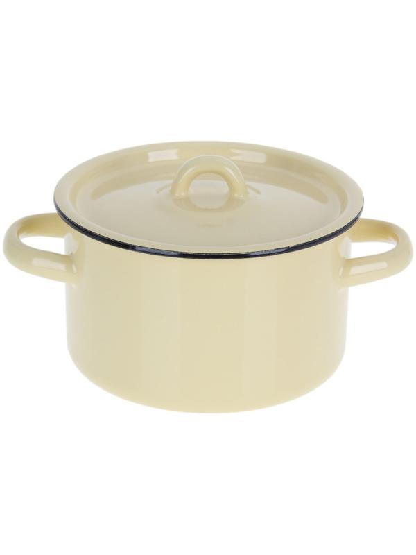 Кастрюля, 1,5 л, металлическая крышка, индукция, цвет МИКС