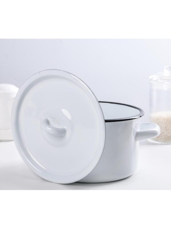 Кастрюля, 1,5 л, металлическая крышка, индукция, цвет МИКС