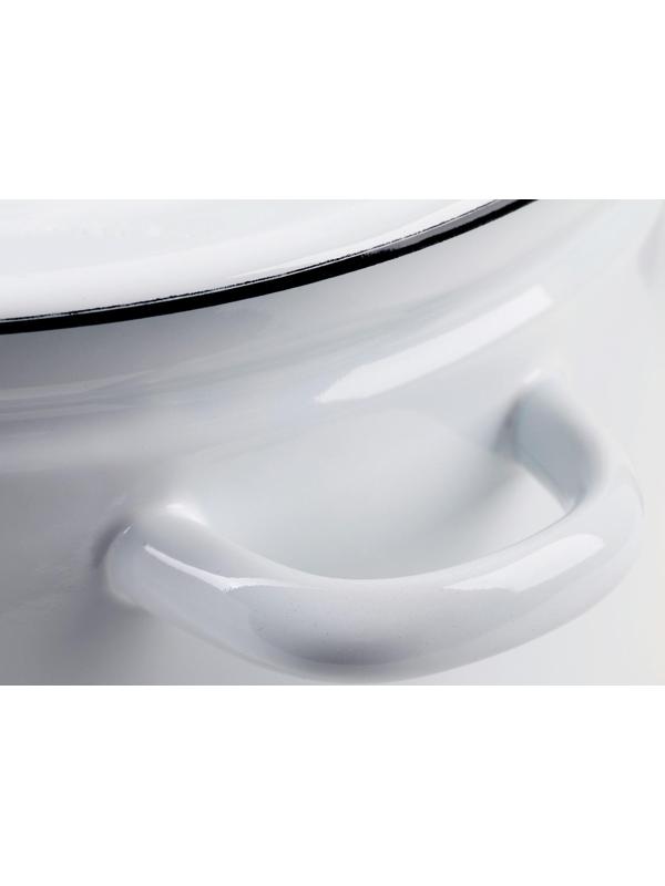 Кастрюля без деколи, 7 л, индукция, цвет МИКС