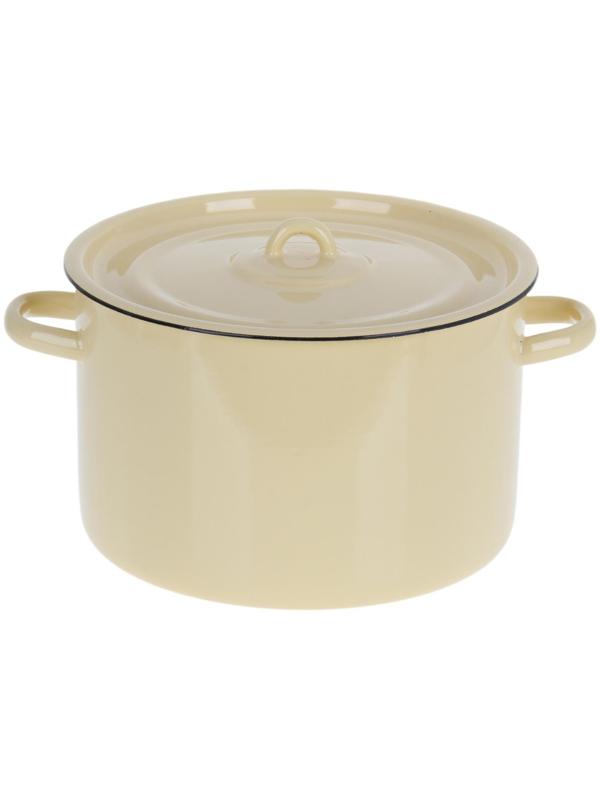 Кастрюля без деколи, 7 л, индукция, цвет МИКС