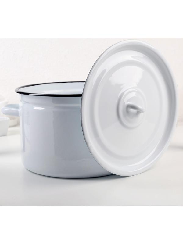 Кастрюля без деколи, 7 л, индукция, цвет МИКС