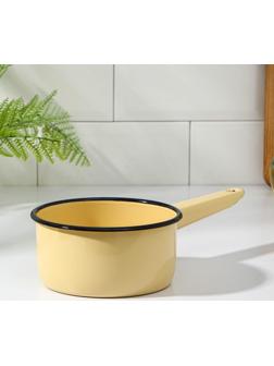 Ковш, 1 л, металлическая ручка, индукция, цвет МИКС