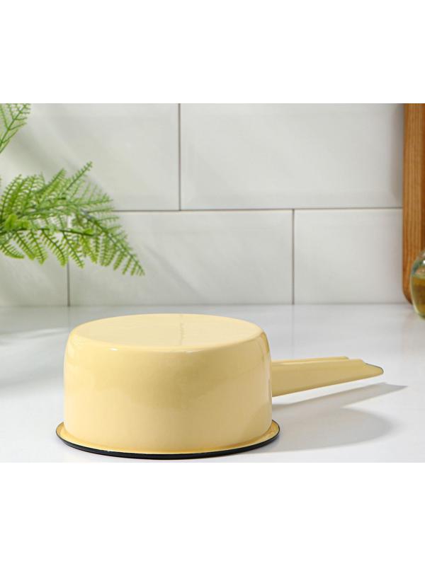 Ковш, 1 л, металлическая ручка, индукция, цвет МИКС