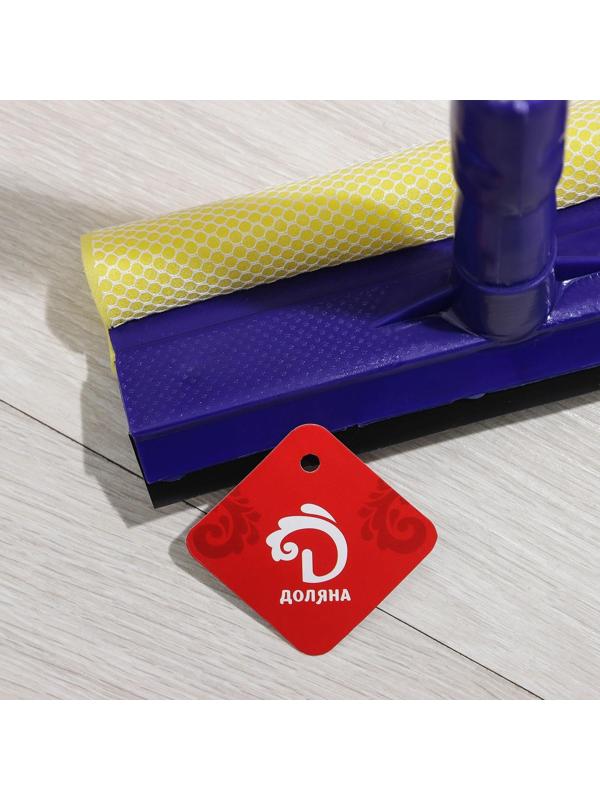 Окномойка с телескопической алюминиевой ручкой и сгоном Доляна, 20×8×50(80) см, поролон