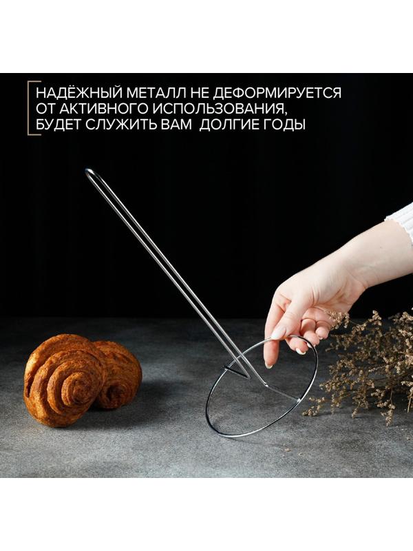 Подставка под бумажные полотенца Доляна, 13,5×13,5×28 см, цвет хром