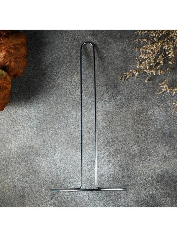 Подставка под бумажные полотенца Доляна, 13,5×13,5×28 см, цвет хром