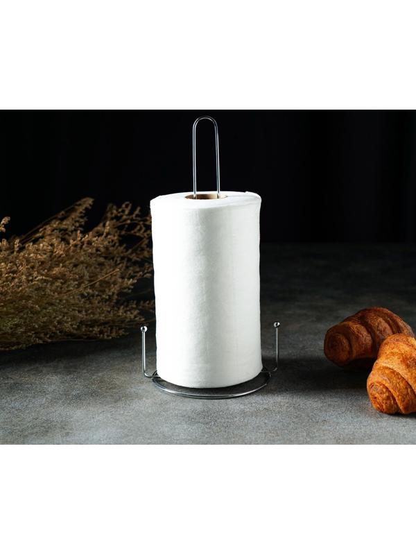 Подставка под бумажные полотенца Доляна, 16×13,5×28 см, цвет хром