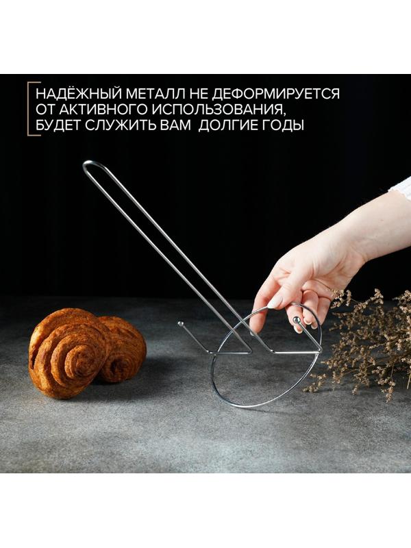 Подставка под бумажные полотенца Доляна, 16×13,5×28 см, цвет хром