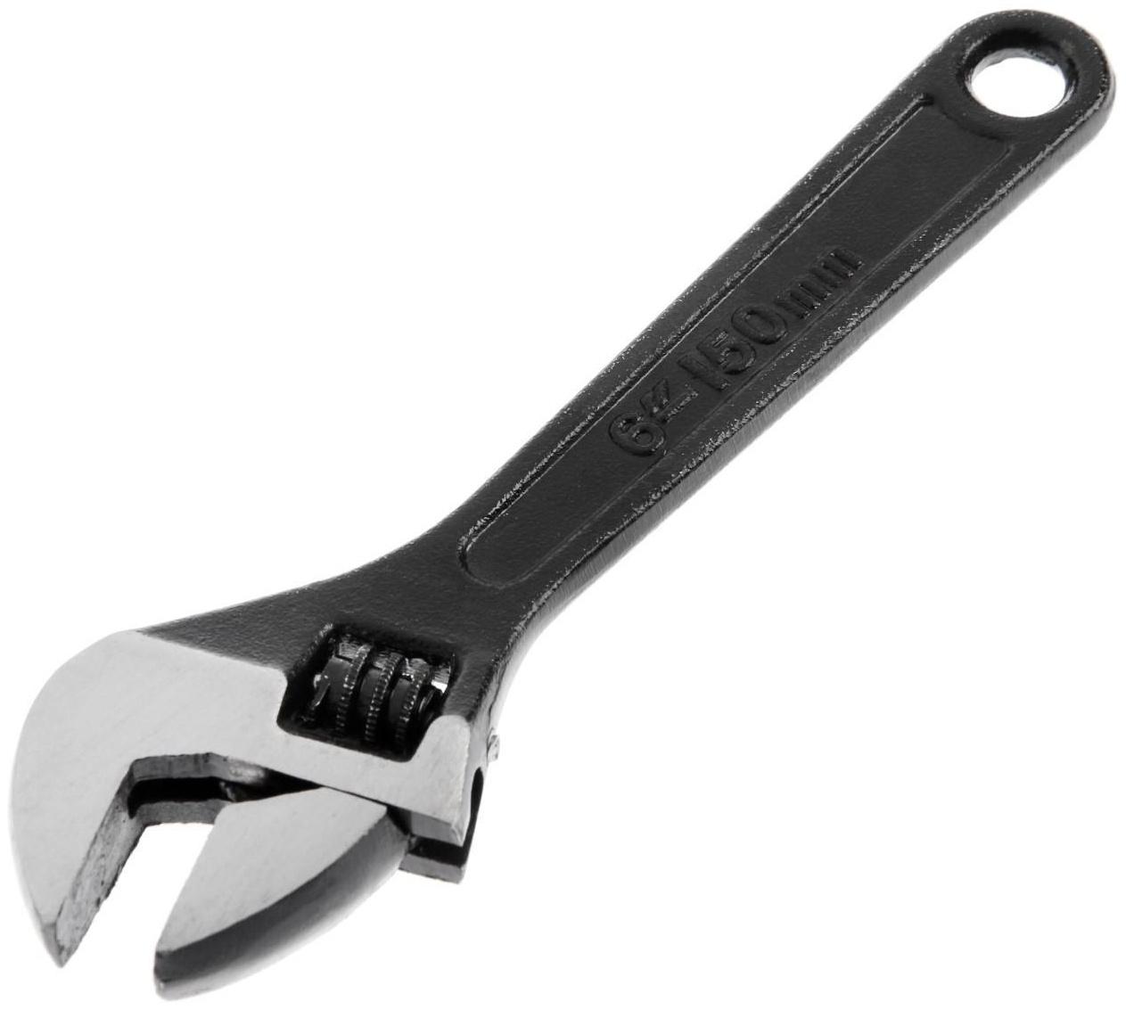 Ключ разводной ТУНДРА, фосфатированный, 150 мм