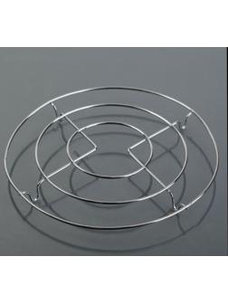 Подставка под горячее на ножках «Круг», 18×18×2 см, цвет хром