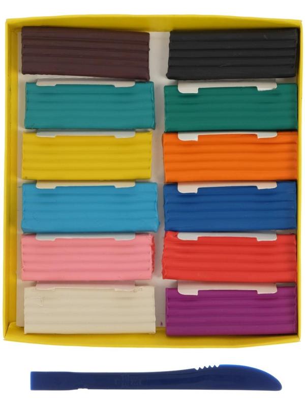 Пластилин 12 цветов 168 г, 