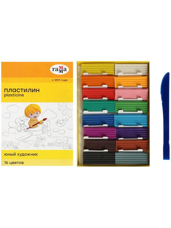 Пластилин 16 цветов 224 г, 