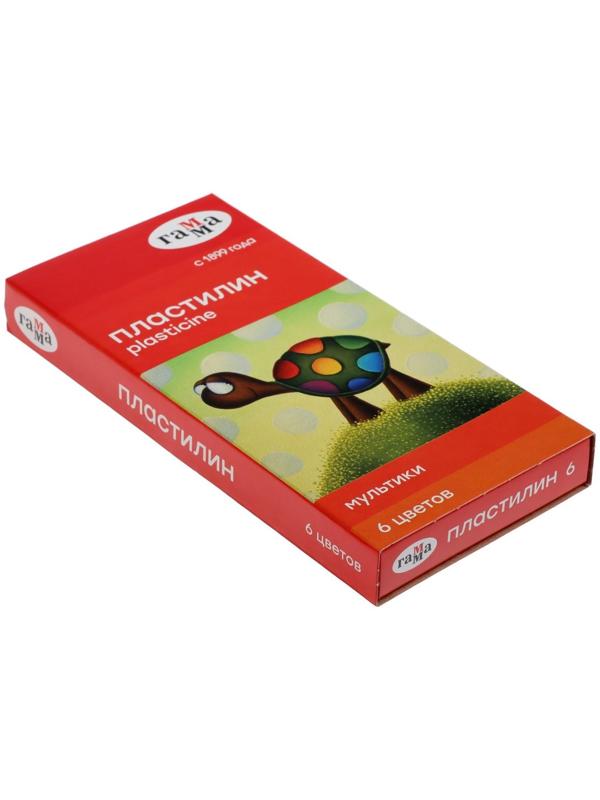 Пластилин 6 цветов 120 г, 