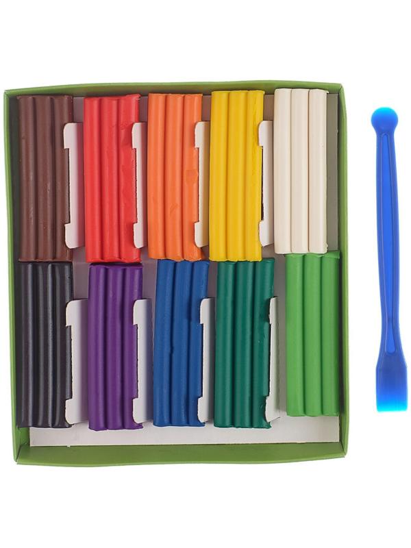 Пластилин мягкий (восковой), 10 цветов, 150 г, Гамма 