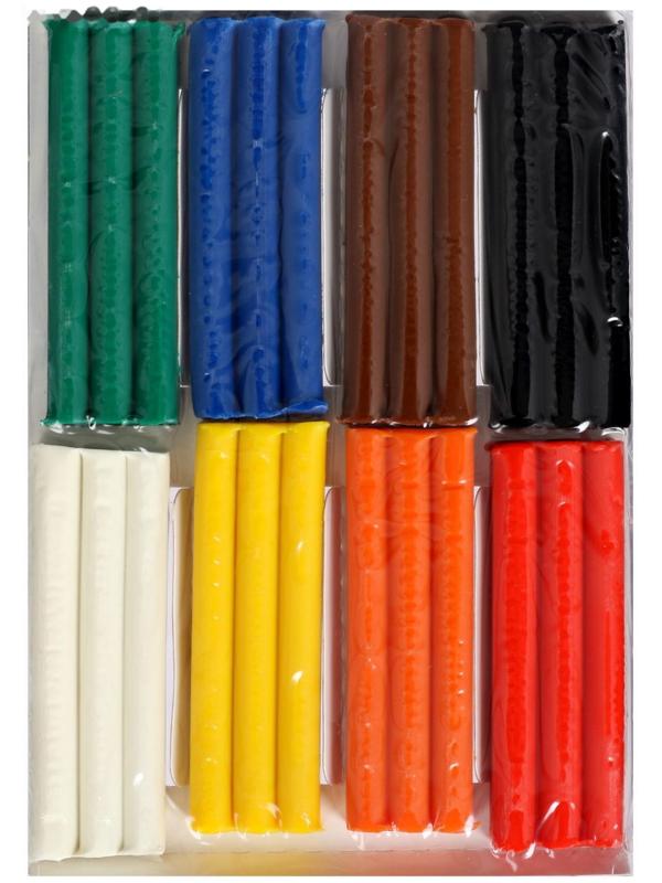 Пластилин мягкий (восковой), 8 цветов, 120 г, Гамма 