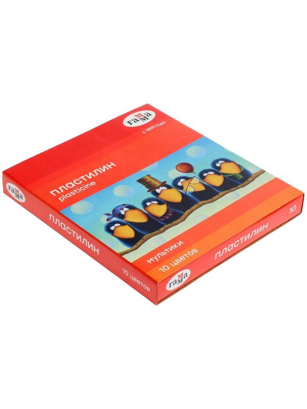 Пластилин 10 цветов 200 г, 