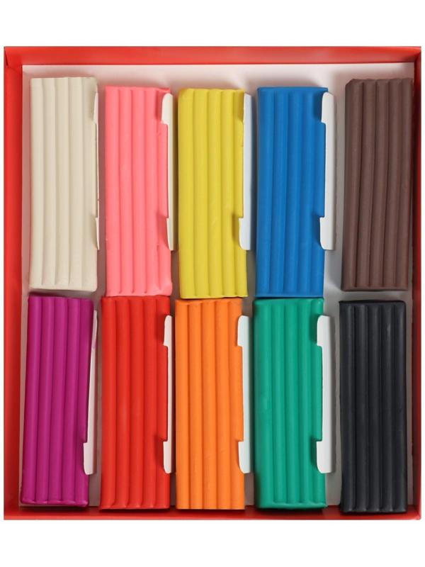 Пластилин 10 цветов 200 г, 