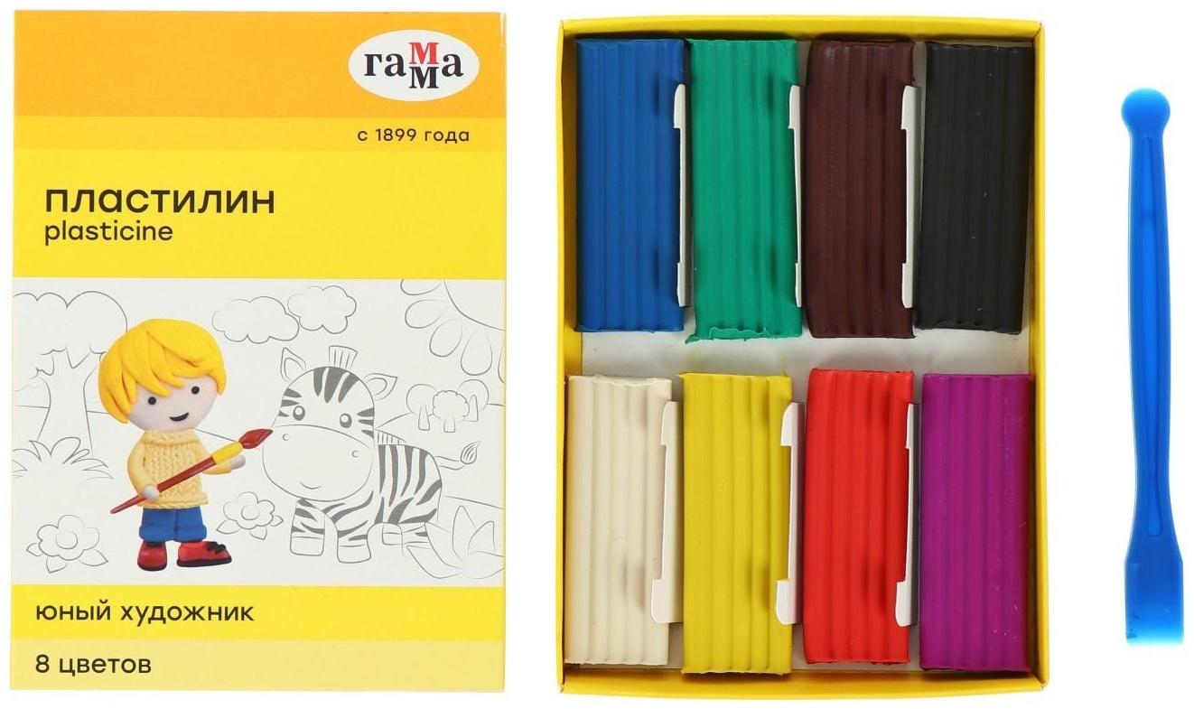 Пластилин 8 цветов 112 г 