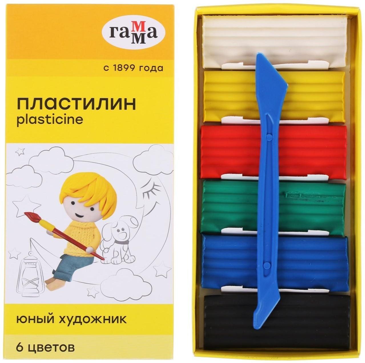 Пластилин 6 цветов 84 г, 