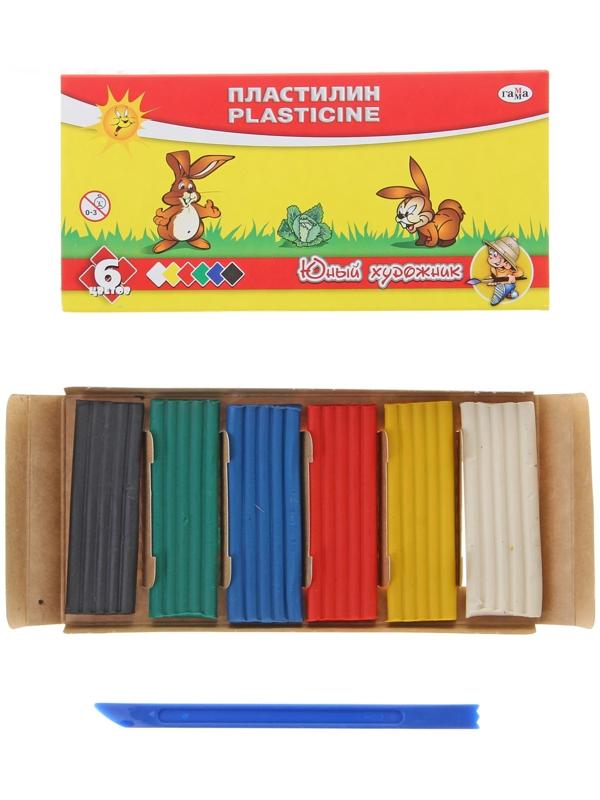 Пластилин 6 цветов 84 г, 