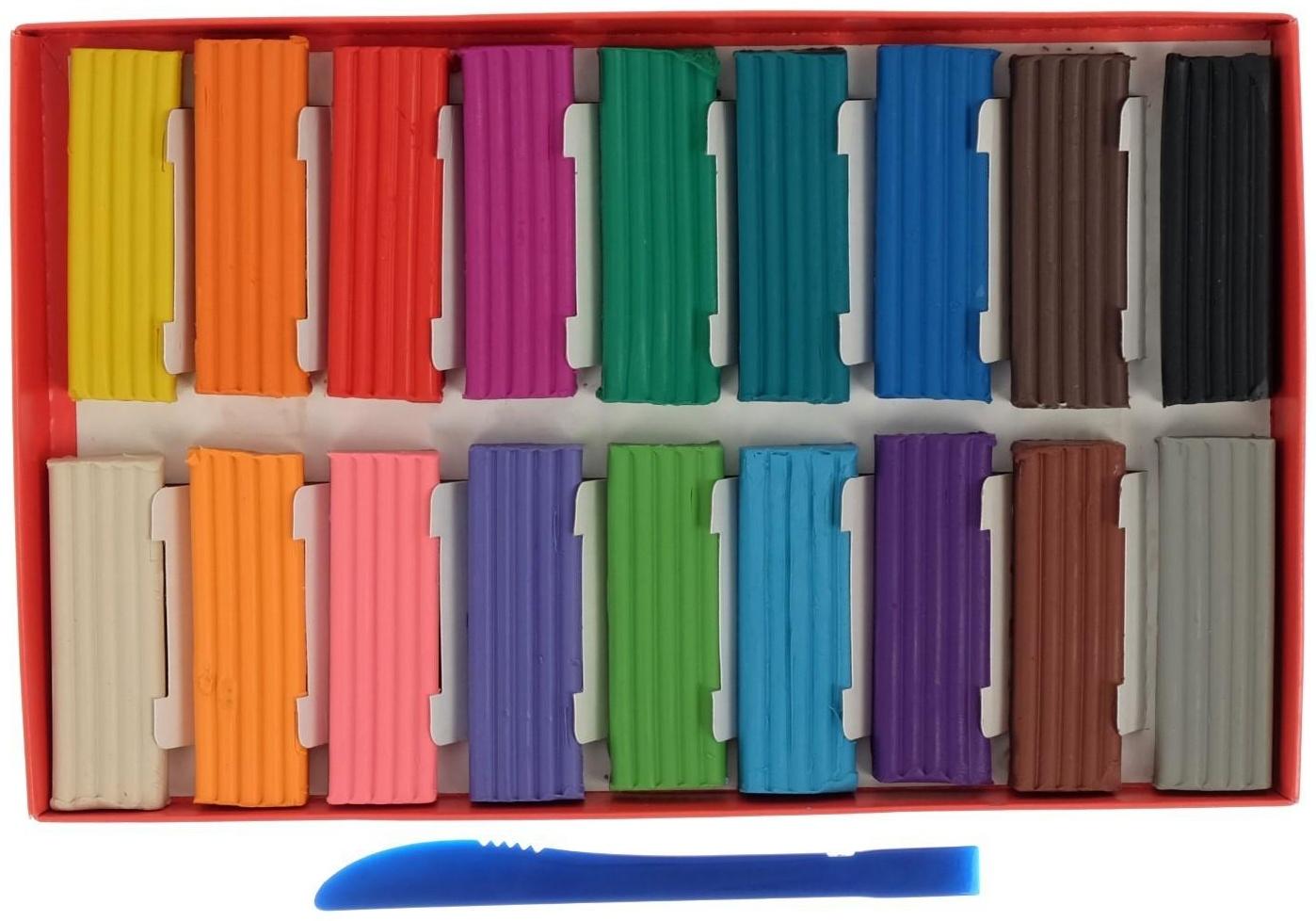Пластилин 18 цветов 360 г, 