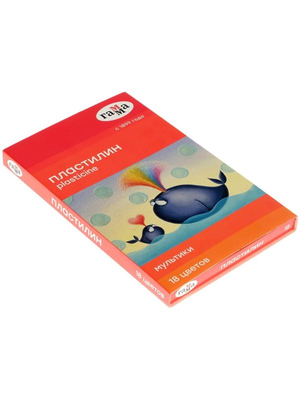 Пластилин 18 цветов 360 г, 