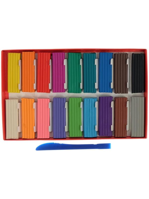 Пластилин 18 цветов 360 г, 