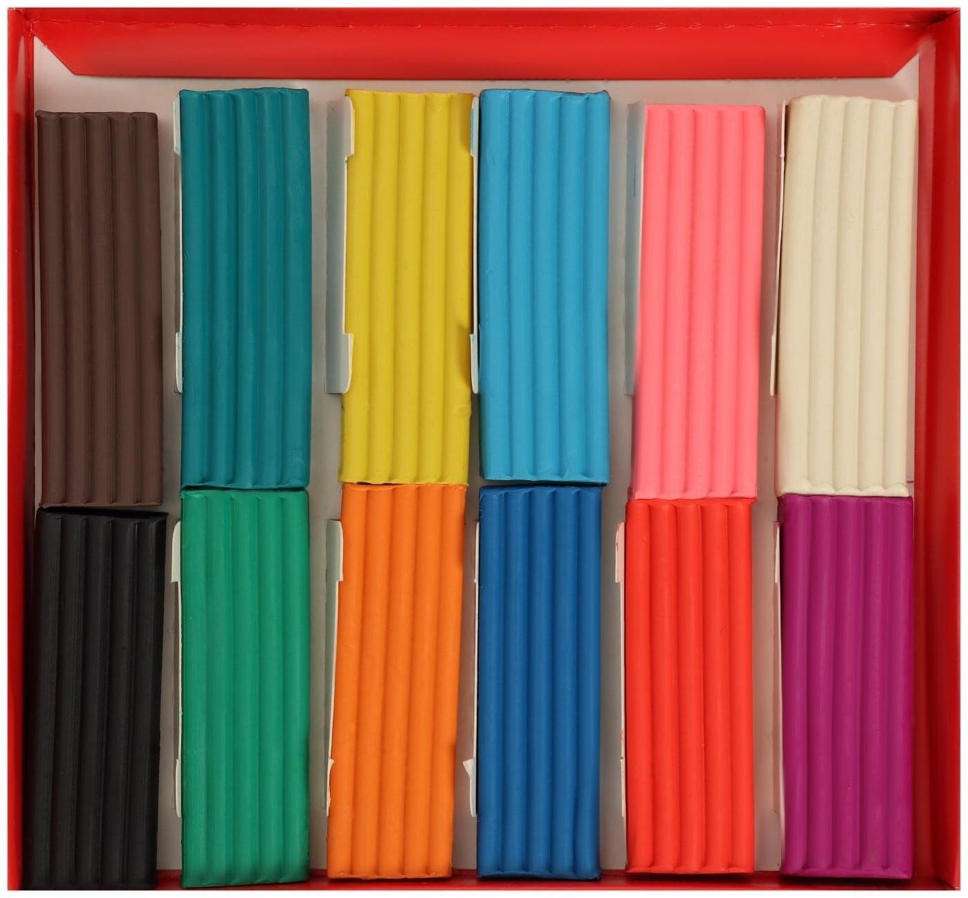 Пластилин 12 цветов 240 г, 