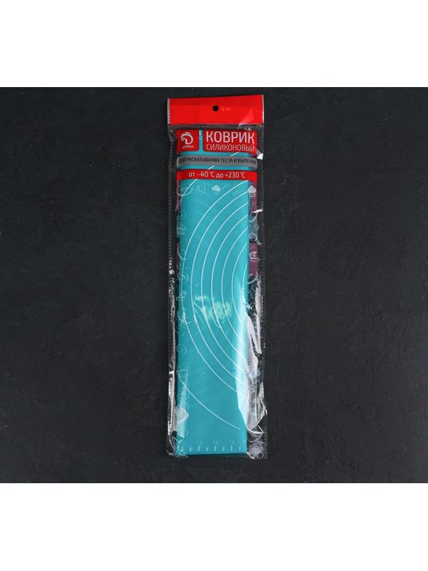 Коврик с разлиновкой силиконовый Доляна «Эрме», 50×40 см, цвет МИКС