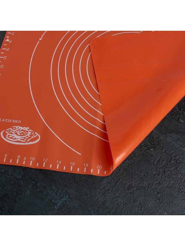 Коврик с разлиновкой силиконовый Доляна «Эрме», 50×40 см, цвет МИКС