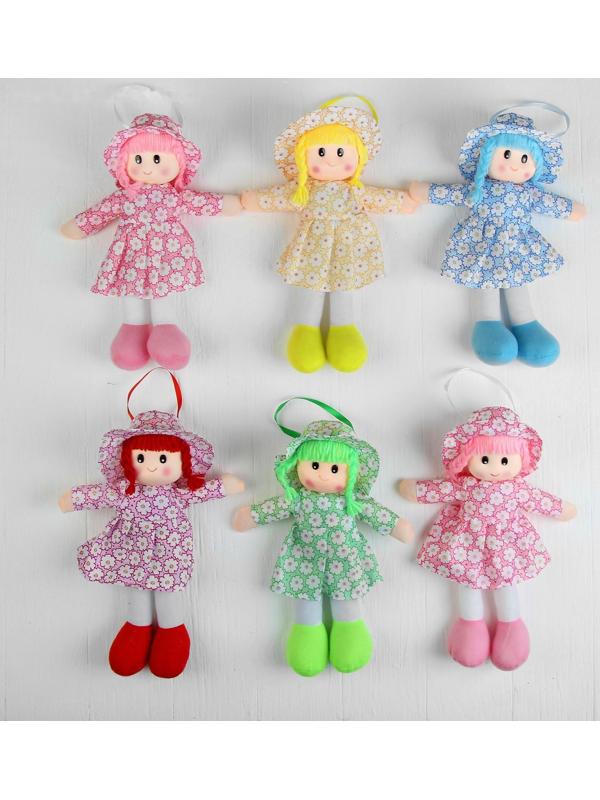 Мягкая игрушка «Кукла», в шляпке и платьишке, цвета МИКС