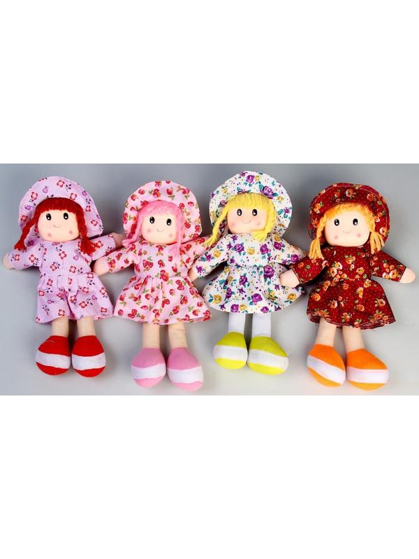 Мягкая игрушка «Кукла», в шляпке и платьишке, цвета МИКС