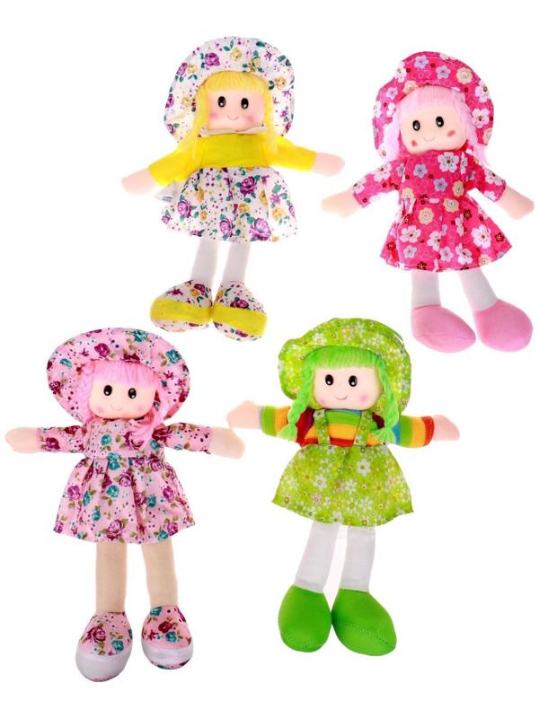 Мягкая игрушка «Кукла», в шляпке и платьишке, цвета МИКС